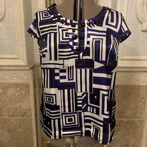 Cato. Size 16/18. Embellished Silky Cap Sleeve Top. B86.